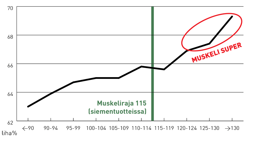 Muskeli lihaprosentti